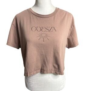 ODESZA The Last Goodbye Finale Recursion Brown Crop Tee - Medium